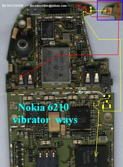 Nokia 6210 - Vibrator ways