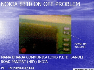 Nokia 8310 - on off problem